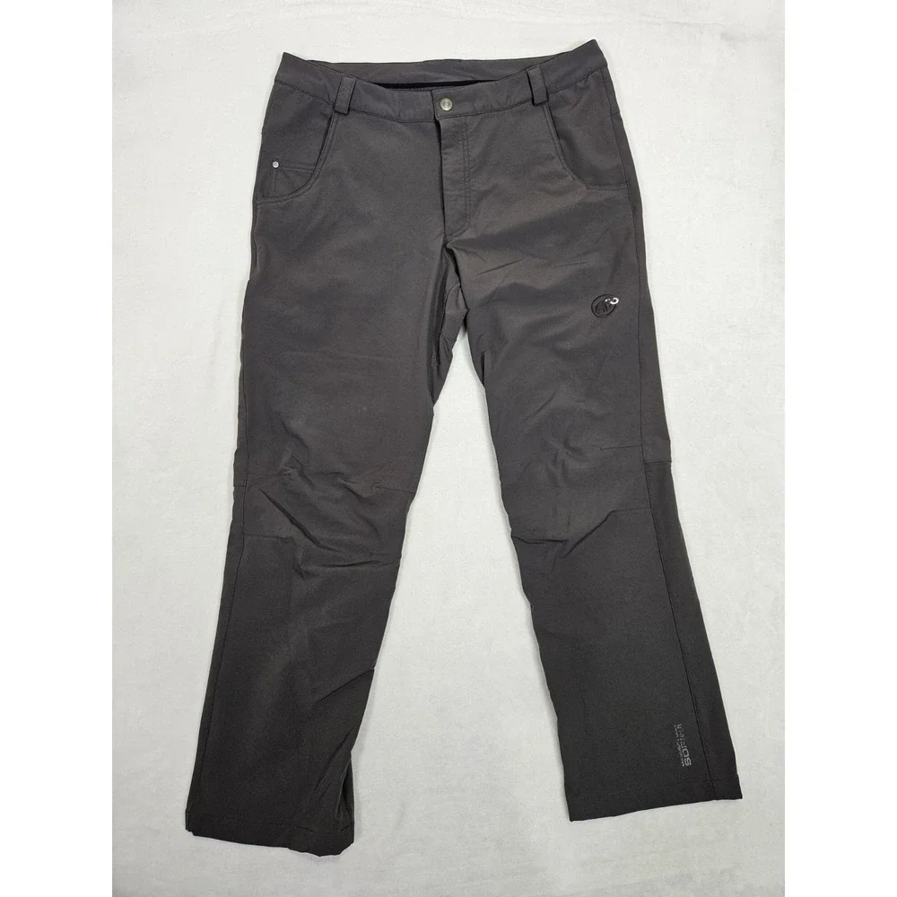 Mammut Pant Mens 37x28 Gray Cotton Straight Leg Climbing Hiking Gorpcore Stretch